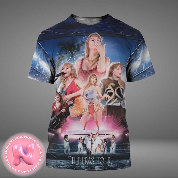 Taylor Swift The Eras Tour At Hard Rock Stadium In Miami Florida All Over Print Shirt