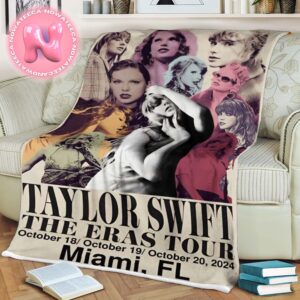 Taylor Swift The Eras Tour On Oct 18-19 2024 Miami Fl Blanket