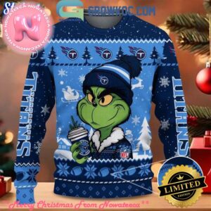 Tennessee Titans Grinch Stolen Christmas 2024 Grinchmas Gift For Family Ugly Christmas Sweater