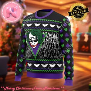 The Joker Happy Face Ugly Christmas Sweater Jumper