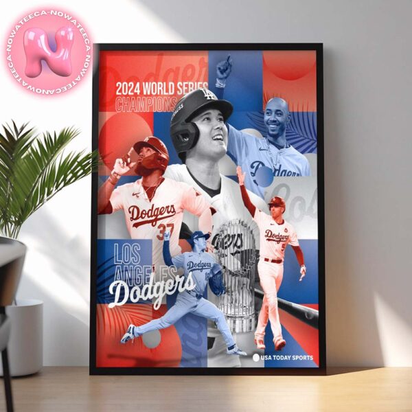 The Los Angeles Dodgers Win The World Series With A Wild Comeback Against The New York Yankees MLB Home Decor Poster Canvas