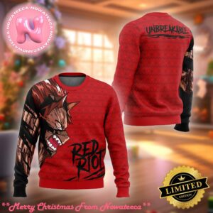 Unbreakable Red Riot My Hero Academia Ugly Christmas Sweater