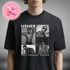 Usher 2024 Tour Past Present Future World Fan Merch Concert Unisex T-Shirt