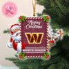 Washington Commanders NFL Mancave Sign Custom Shaped Ornament