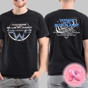 Weezer Voyage To The Blue Planet World Tour Live Show Music 2024 Merch Two Sides Unisex T-Shirt