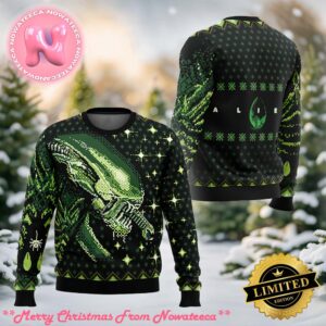 Xenomorph Alien Ugly Christmas Sweater Holiday Gift Ugly Christmas Sweater