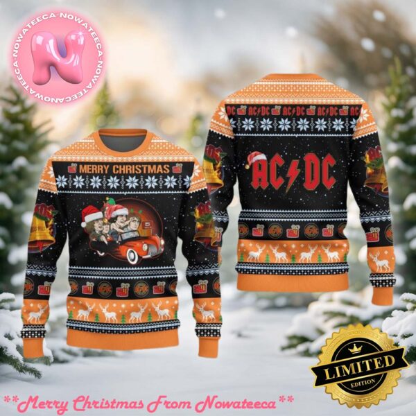 ACDC Merry Christmas Ugly Christmas Sweater Gift For Men And Women