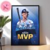 Aaron Judge From New York Yankees Taken His Second American League MVP Award Home Decor Poster Canvas