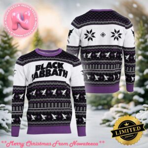 Black Sabbath Flying Demon Ugly Christmas Sweater Gift For Holiday