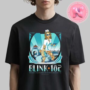 Blink 182 Live Show Music Poster For Estadio Gnp Seguros In Mexico City On November 9th 2024 Unisex T-Shirt