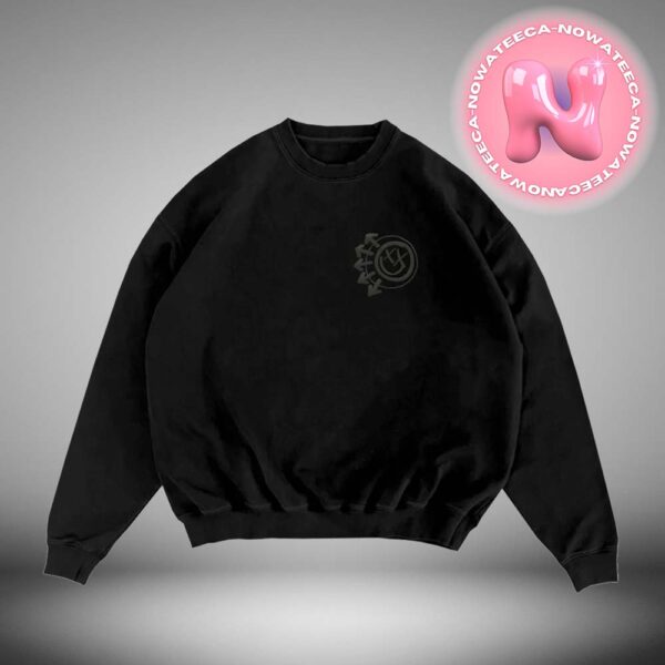 Blink 182 Logo Black Crewneck For Holiday Christmas Gift Sweatshirt