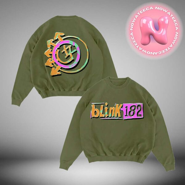 Blink 182 Logo Grewneck Funny Holiday Gift 2024 Sweatshirt