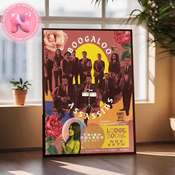 Boogaloo Assassins Live Show Concert Music Poster For November 29 2024 At Los Angeles CA Home Decor Poster Canvas