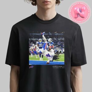 Buffalo Bills James Cook Black NFL Flash Features Week 10 Unisex T-Shirt