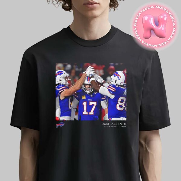 Buffalo Bills Josh Allen NFL Flash Features Week 11 Unisex T-Shirt