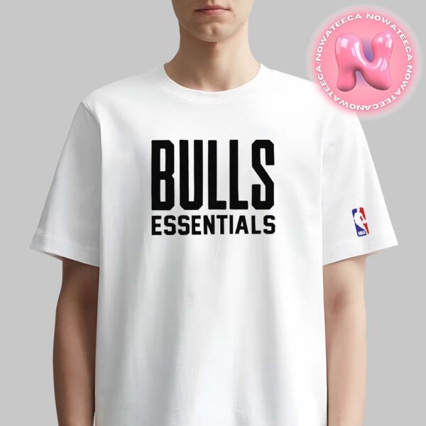 Chicago Bulls x Fear of God Essentials NBA Logo Two Sides Unisex T-Shirt