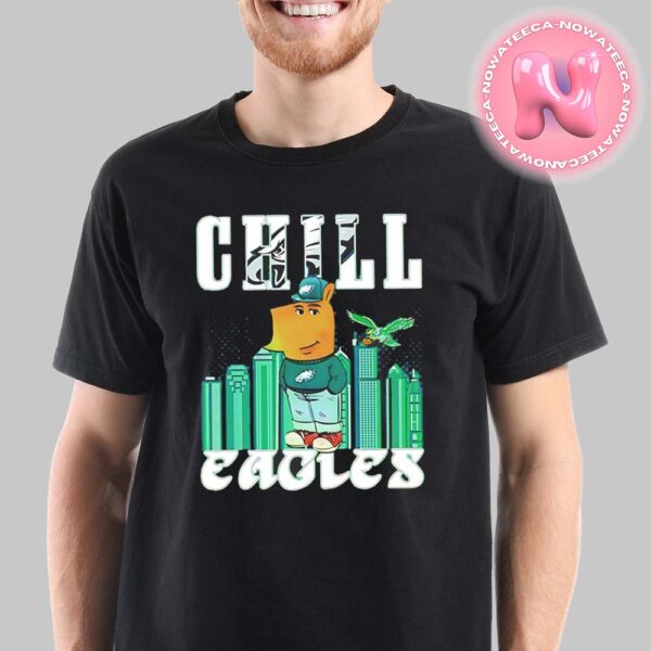 Chill Pose Philadelphia Eagles Skyline City NFL Unisex T-Shirt