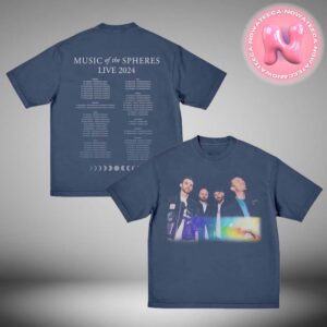 Coldplay 2024 Music Of The Sphere Band Photo Tee Two Sides Unisex T-Shirt