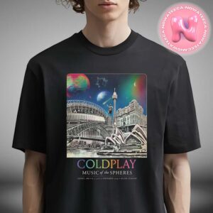 Coldplay Live Show Music Poster For Accor Stadium In Sydney On November 6th To 10th 2024 Unisex T-Shirt