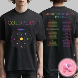 Coldplay Music Of The Spheres Tour 2024 Youth Tee Two Sides Unisex T-Shirt