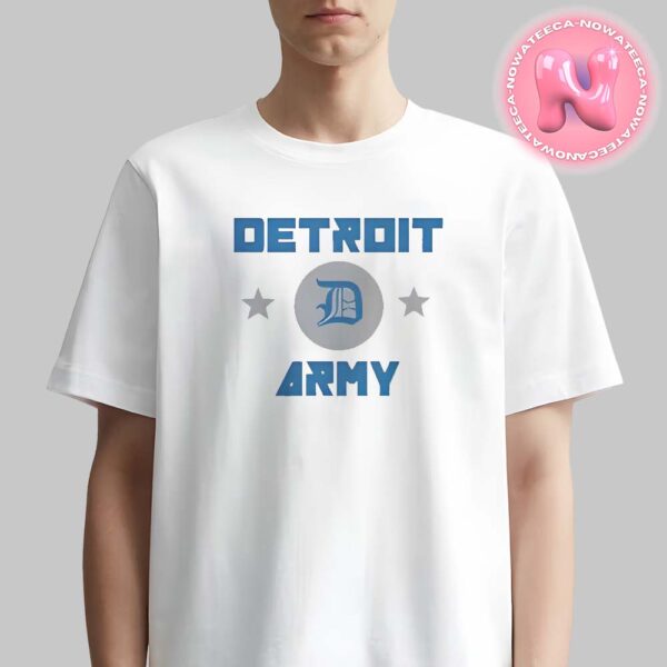 Detroit Lions Army Gridiron NFL Unisex T-Shirt