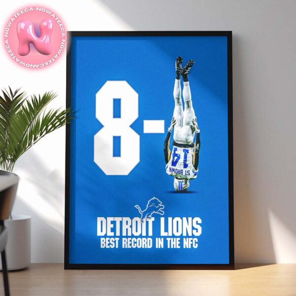 Detroit Lions Is The Best Record In The NFC Home Decor Poster Canvas