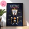 Geno Auriemma All Time Winningest Coach NCAA Record In NCAA DI Mens And Women Basketball History Home Decor Poster Canvas