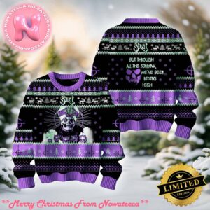 Ghost Fan 2024 Through All The Sorrow Weve Been Riding High Ugly Christmas Sweater Gift For Holiday