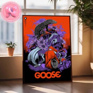 Goose Live Show Music Poster For Andrew J Brady Music Center in Cincinnati OH On November 8th 2024 Home Decor Poster Canvas