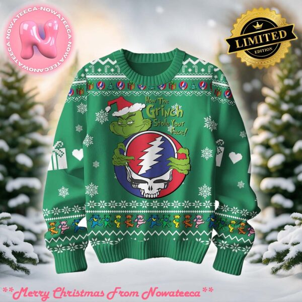 Grateful Dead To All A Grateful Night In Christmas Ugly Christmas Sweater Gift For Holiday