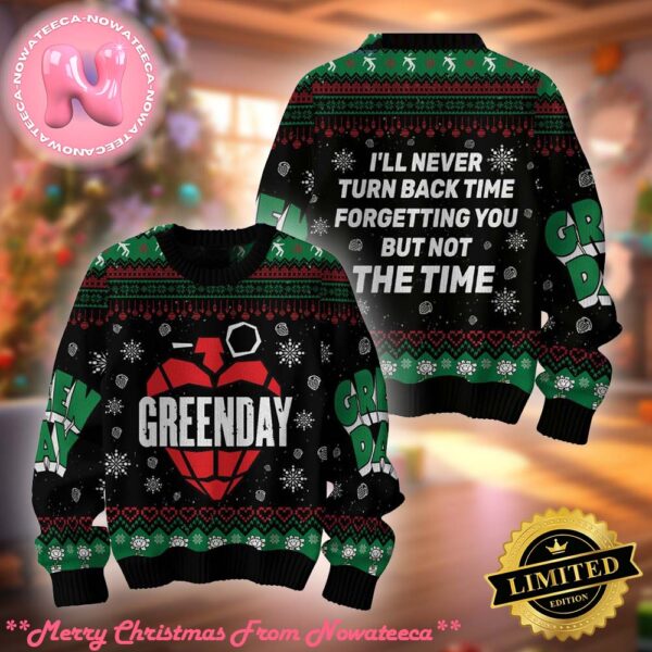 Greenday Not The Time Forgetting You Knitted Ugly Christmas Sweater