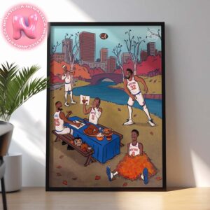 Happy Thanksgiving To Our New York Knicks Family NBA Home Decor Poster Canvas