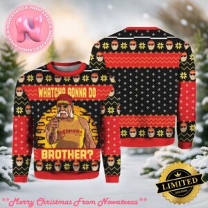 Hulk Hogan Whatcha Gonna Do Bother Ugly Christmas Sweater Gift For Holiday