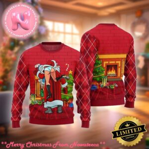 Inappropriate Santa Funny Ugly Christmas Sweater Gift For Holiday