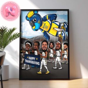 Indiana Pacers Happy Thanksgiving Day Happy Turkey Day NBA Home Decor Poster Canvas