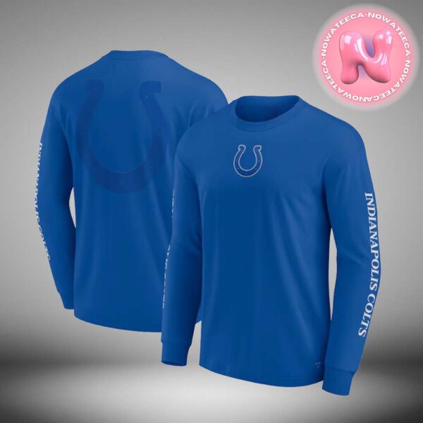 Indianapolis Colts NFL Elements Strive Long Sleeve All Over Print Shirt