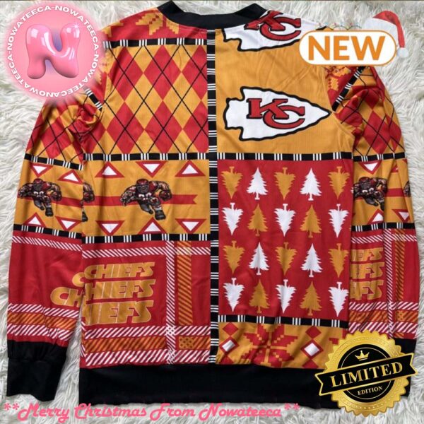 Kansas City Chiefs Football Cardigan Ugly Sweater Gift For Holiday