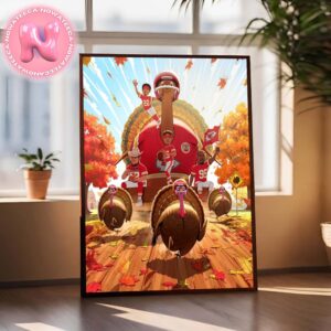 Kansas City Chiefs Happy Thanksgiving Day NFL For Everyone Love Us Home Decor Poster Canvas