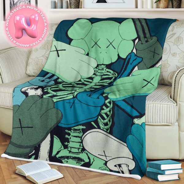 Kaws Fracture Cashmere Limited Edition From Kaws House of Voltaire KAWS Blanket