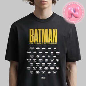 Kith x Batman 85th Anniversary Collection 1939 To 2022 Official Logo Unisex T-Shirt