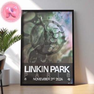 Linkin Park From Zero World Tour At La Defense Arena In France On November 3rd 2024 Home Decor Poster Canvas