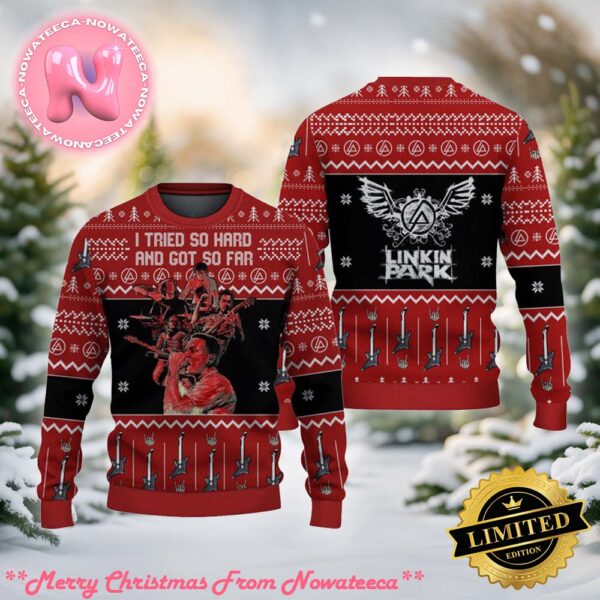 Linkin Park I Tried So Hard And Got So Far Christmas Ugly Christmas Sweater Gift For Men And Women