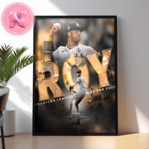 Luis Gil New York Yankees Wins AL Rookie Of The Year MLB Home Decor Poster Canvas