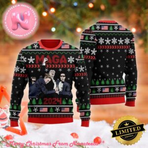 MAGA 2024 Ugly Christmas Sweater Gift For Holiday