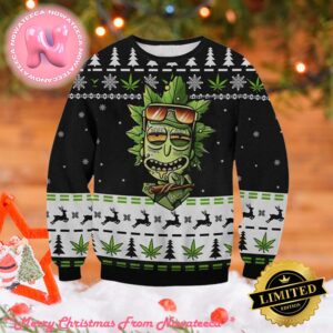 Marijuana Rick Ugly Christmas Sweater Gift For Holiday