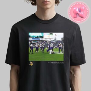 Minnesota Vikings Camryn Bynum Black NFL Flash Features Week 10 Unisex T-Shirt