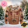 Santa Abs Ugly Christmas Sweater Gift For Holiday