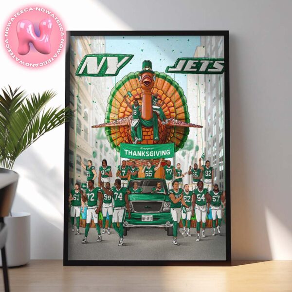 New York Jets Happy Thanksgiving Day NFL For Family Home Decor Poster Canvas