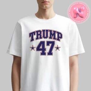 Official Trump 47 Sports Team Jersey Number President 2024 47th American President Unisex T-Shirt