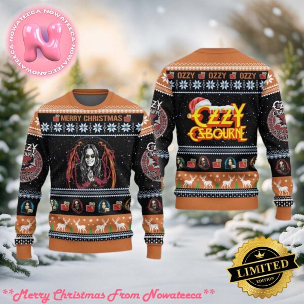 Ozzy Osbourne Merry Christmas Ugly Christmas Sweater Gift For Men And Women